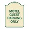 Signmission Motel Guest Parking Only Heavy-Gauge Aluminum Architectural Sign, 24" x 18", TG-1824-23871 A-DES-TG-1824-23871 - alternate 1